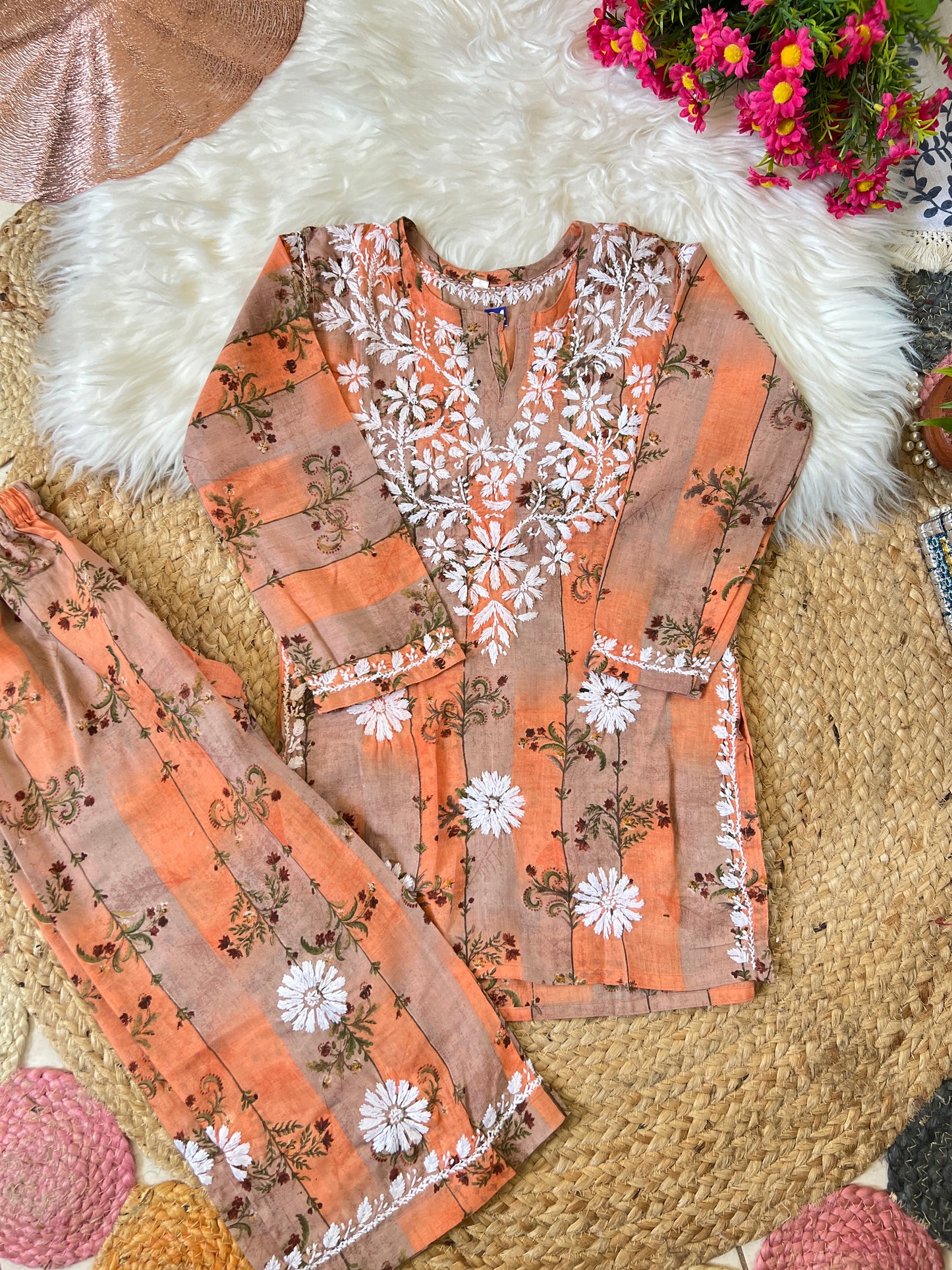 Kids chikankari