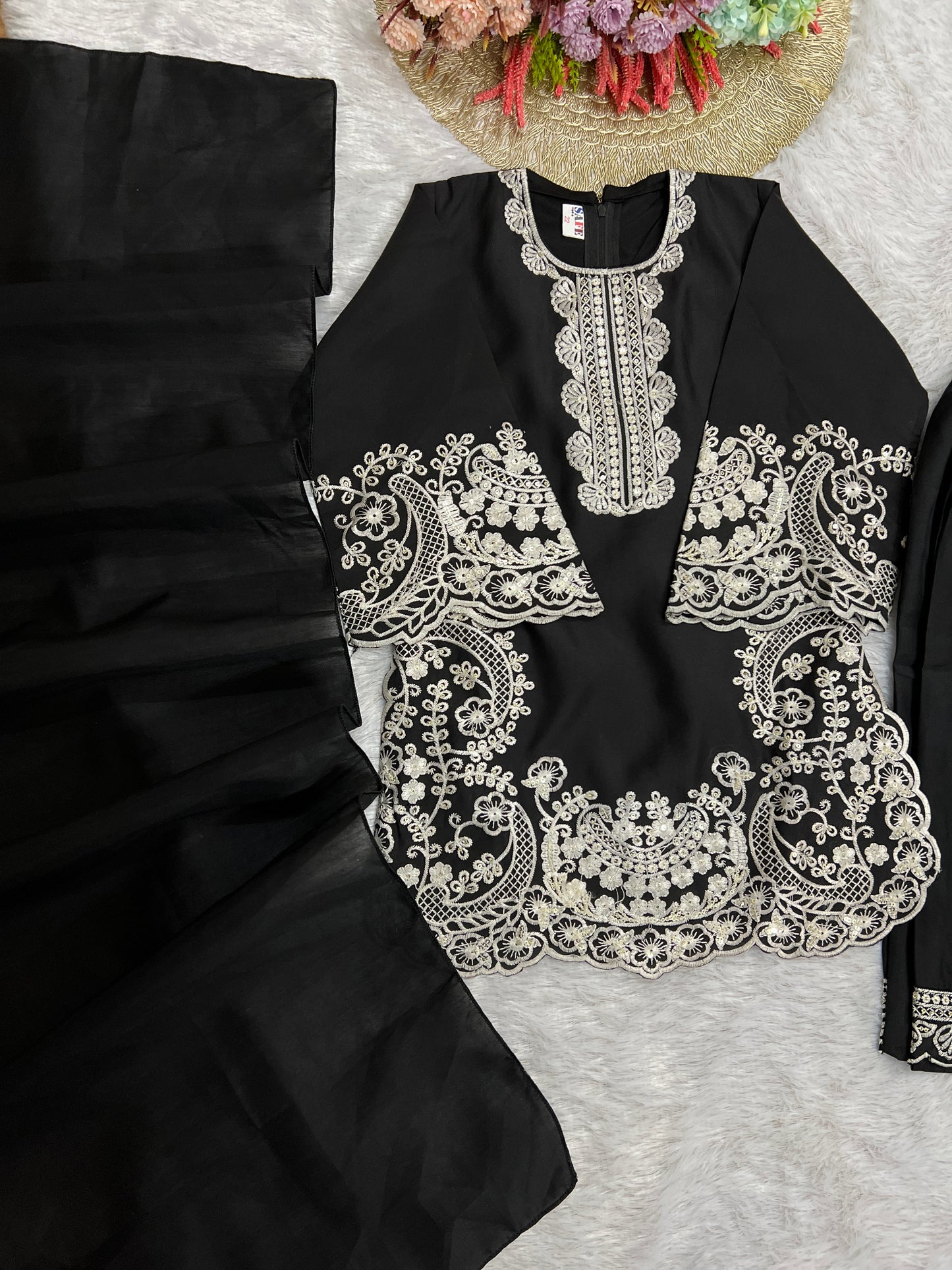 Black embroidery suit CBRP 500