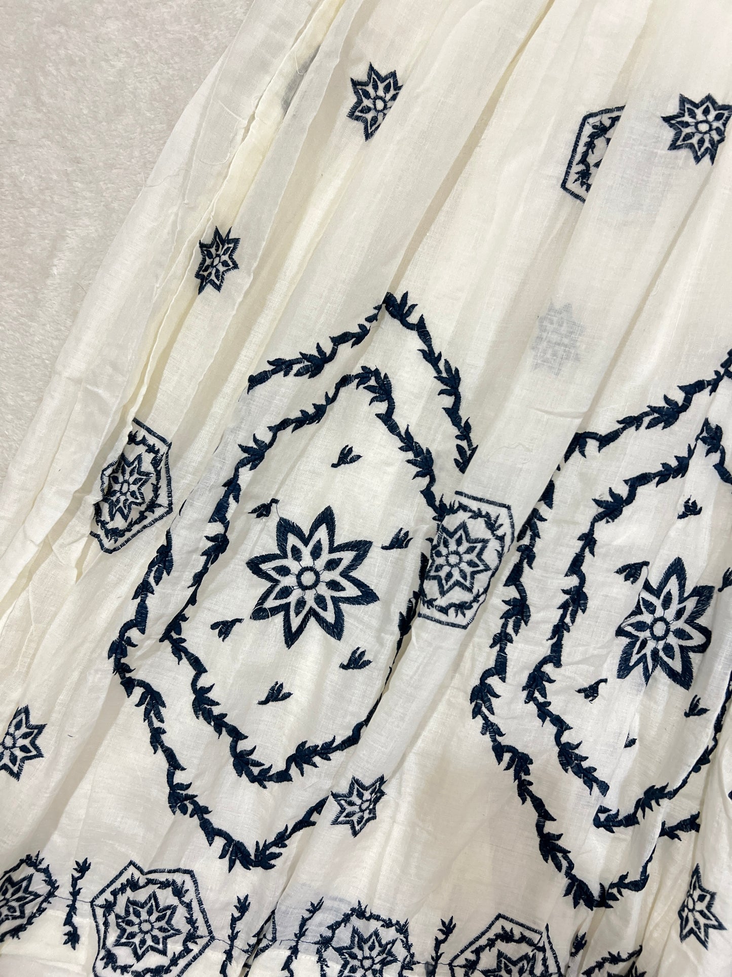 Frock cotton with full embroidery