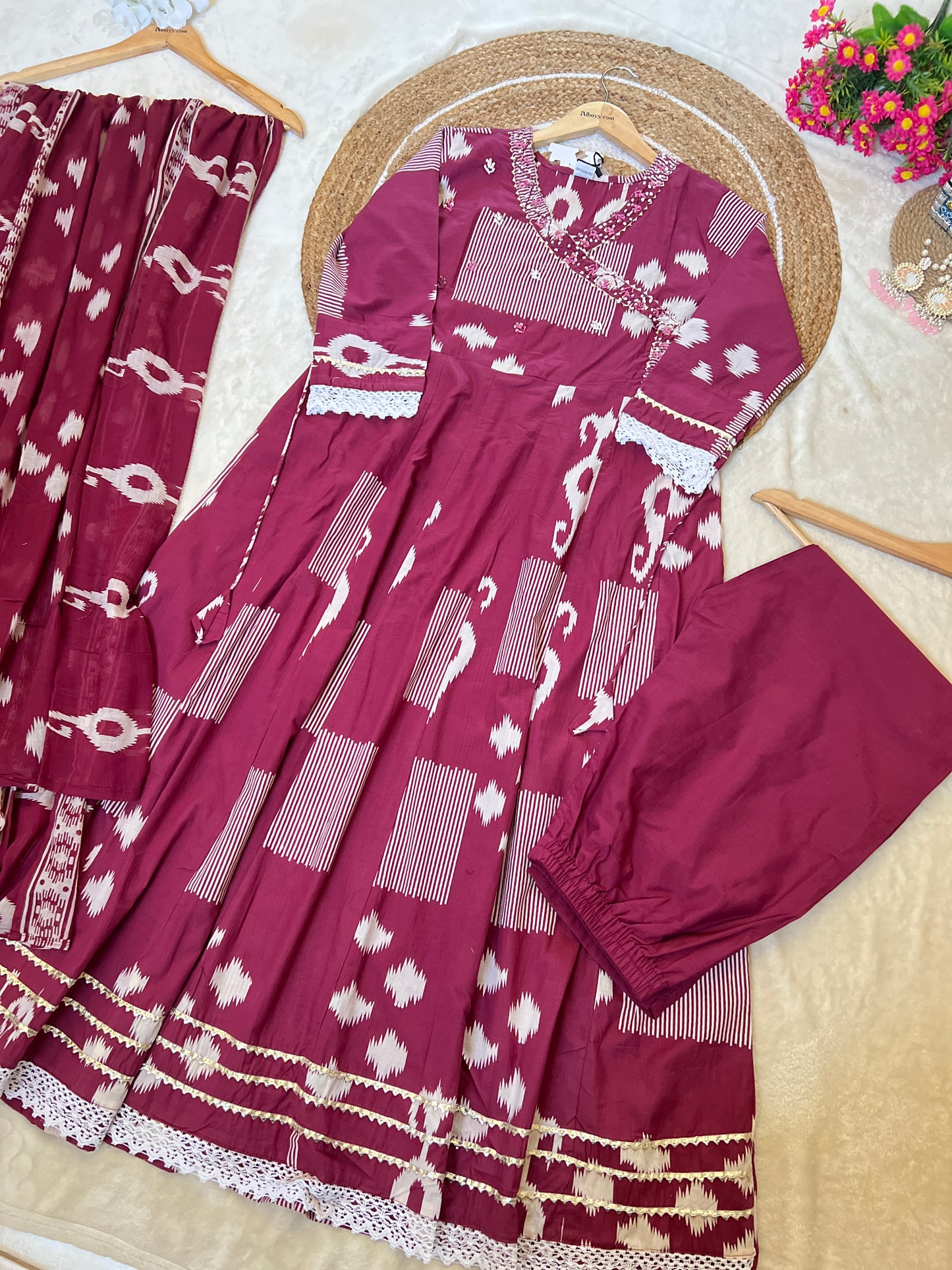 Beautiful cotton frock premium material