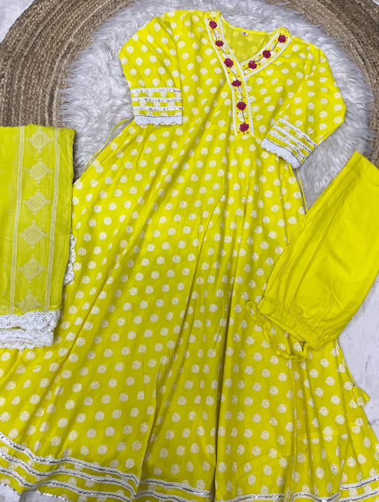 Cotton frock set
