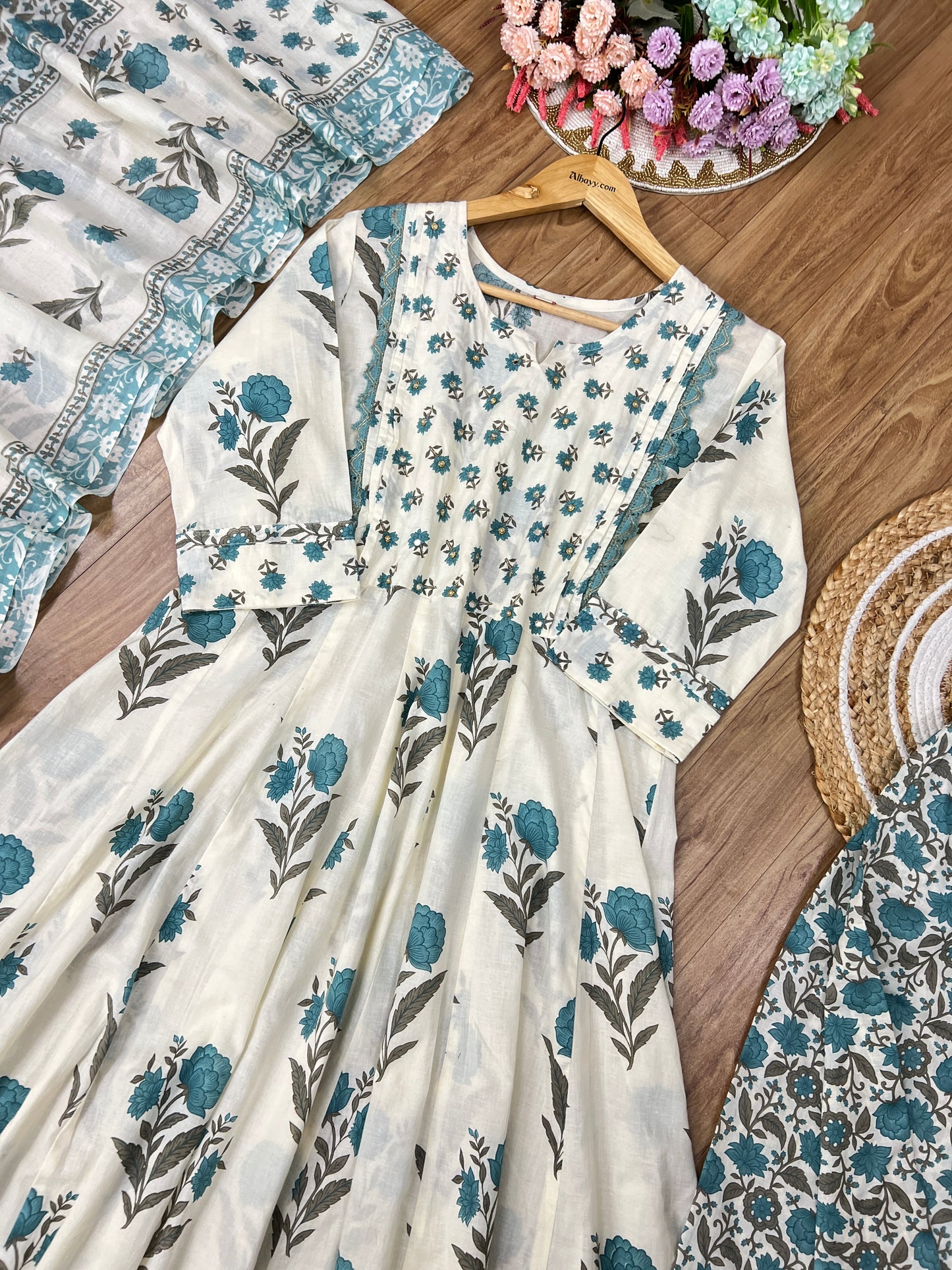 Premium block print suit set ๐ CBRP700