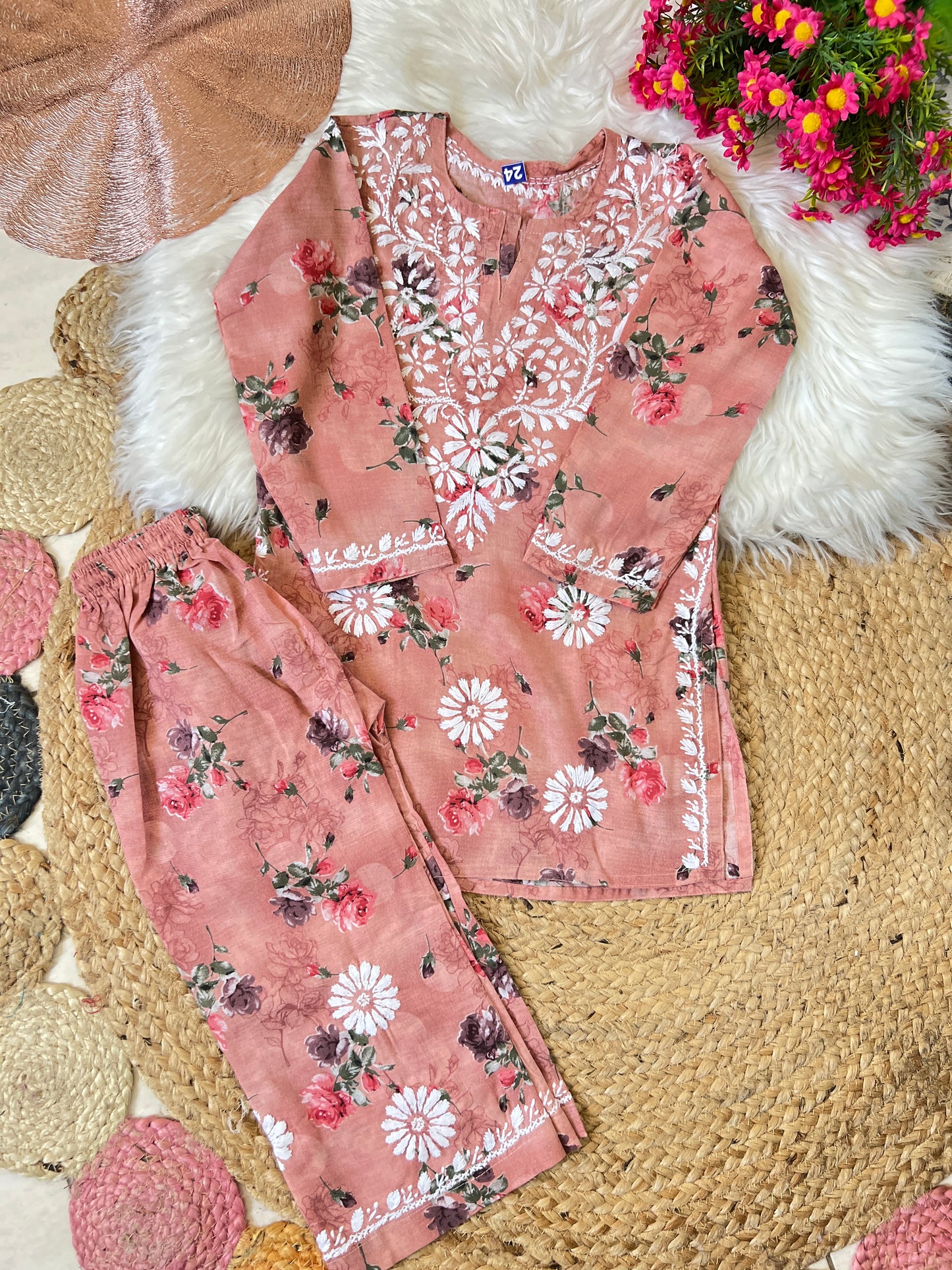 Kids chikankari