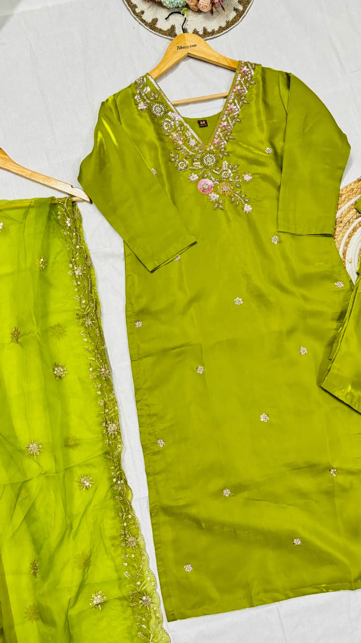 Suit set silk