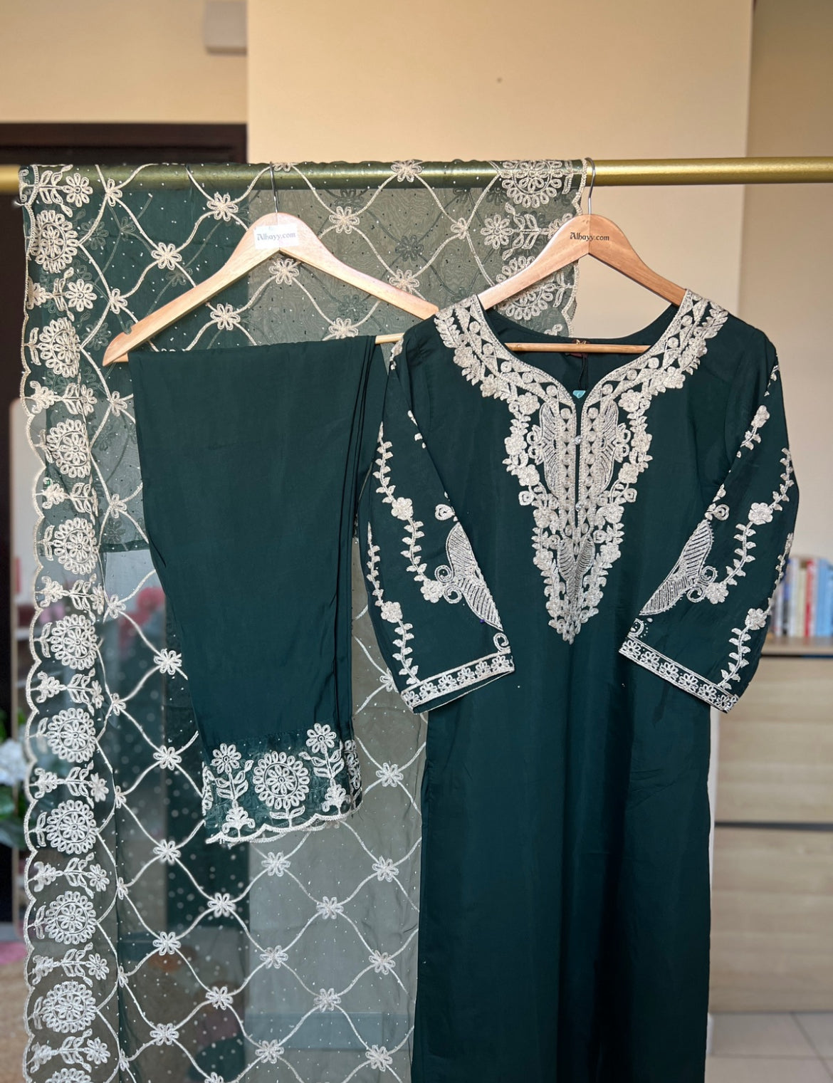 Beautiful dress in cotton silk material