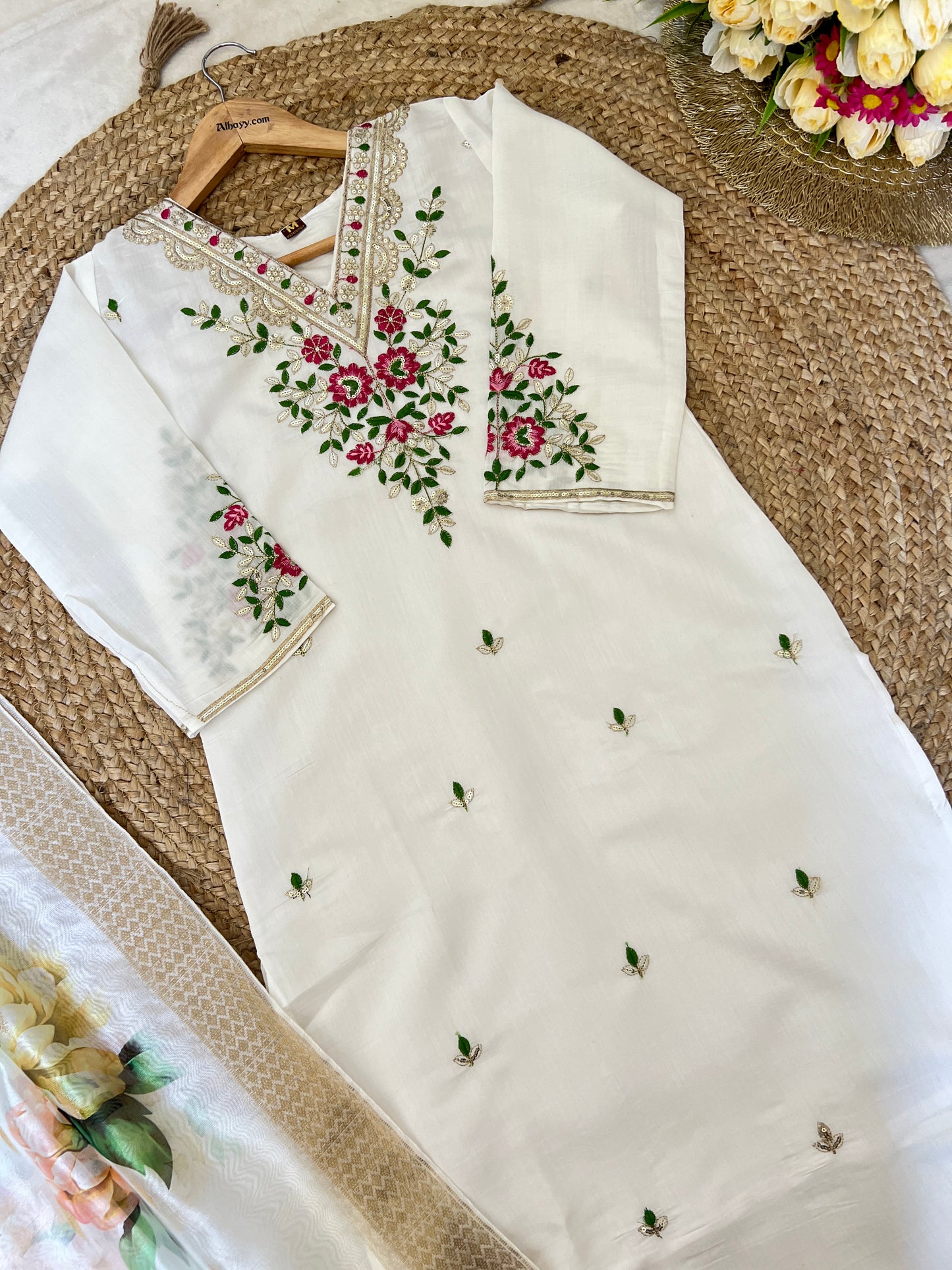 Premium Roman Silk Suit set CBRP4210