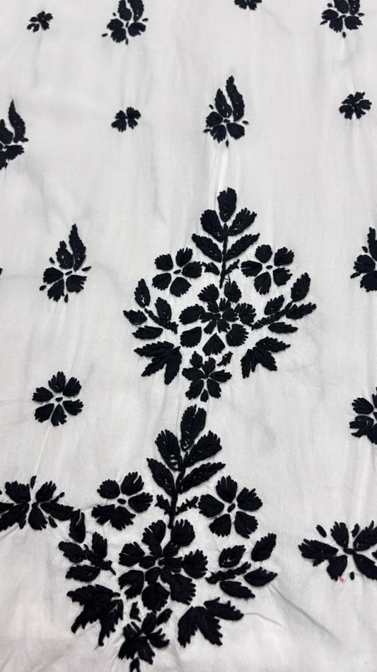 Rayon material chikankari