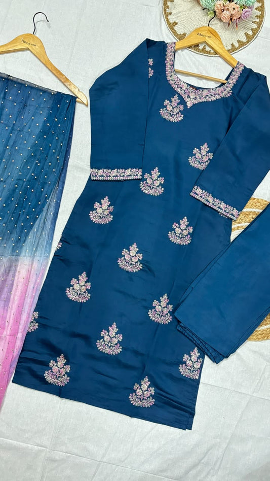 Suit set silk