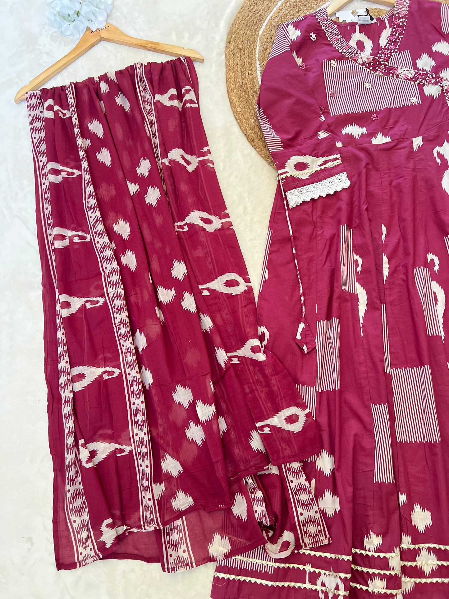 Beautiful cotton frock premium material