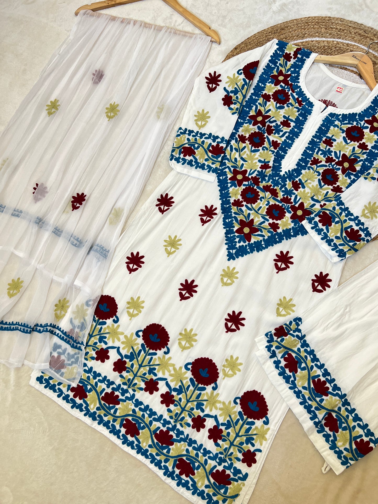 Beautiful dress with heavy full Embroidery