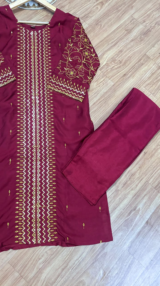 Silk suit set