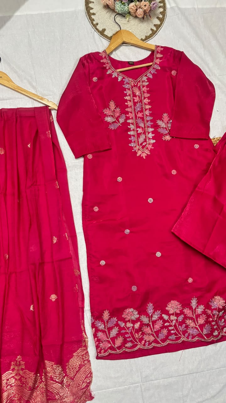 Suit set silk