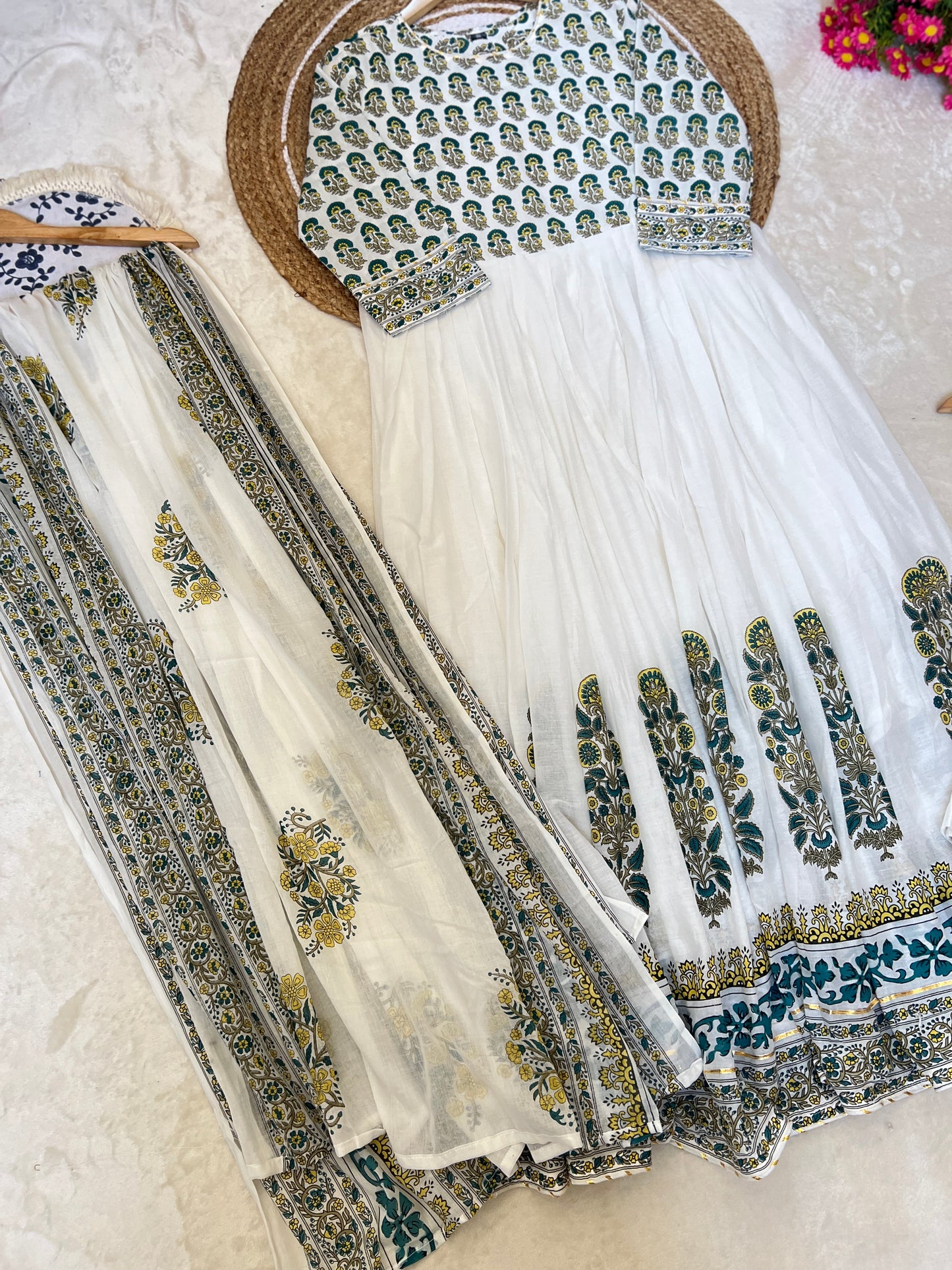Premium cotton frock set