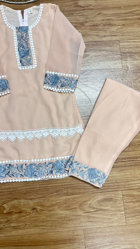 Kids wear embroidery and lace work