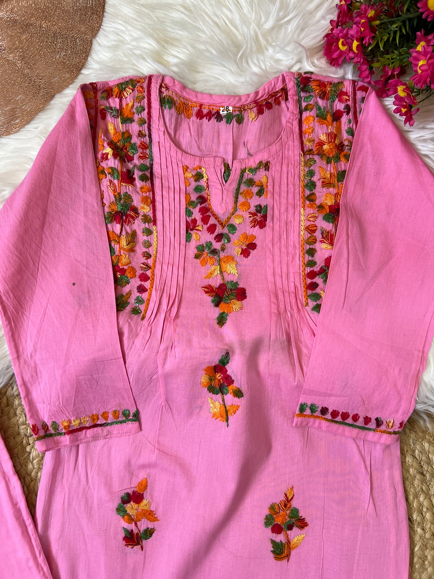 Kids chikankari cotton