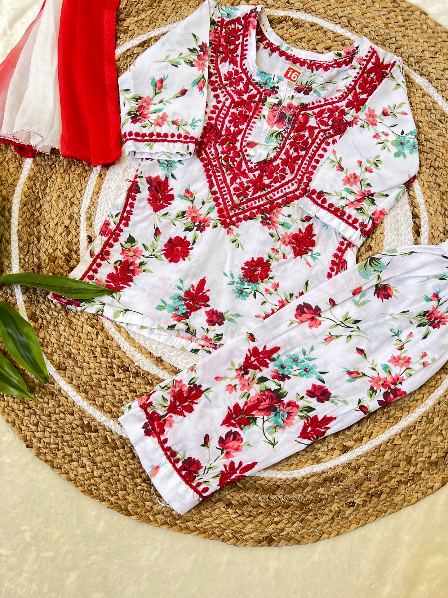 Kids chikankari dress