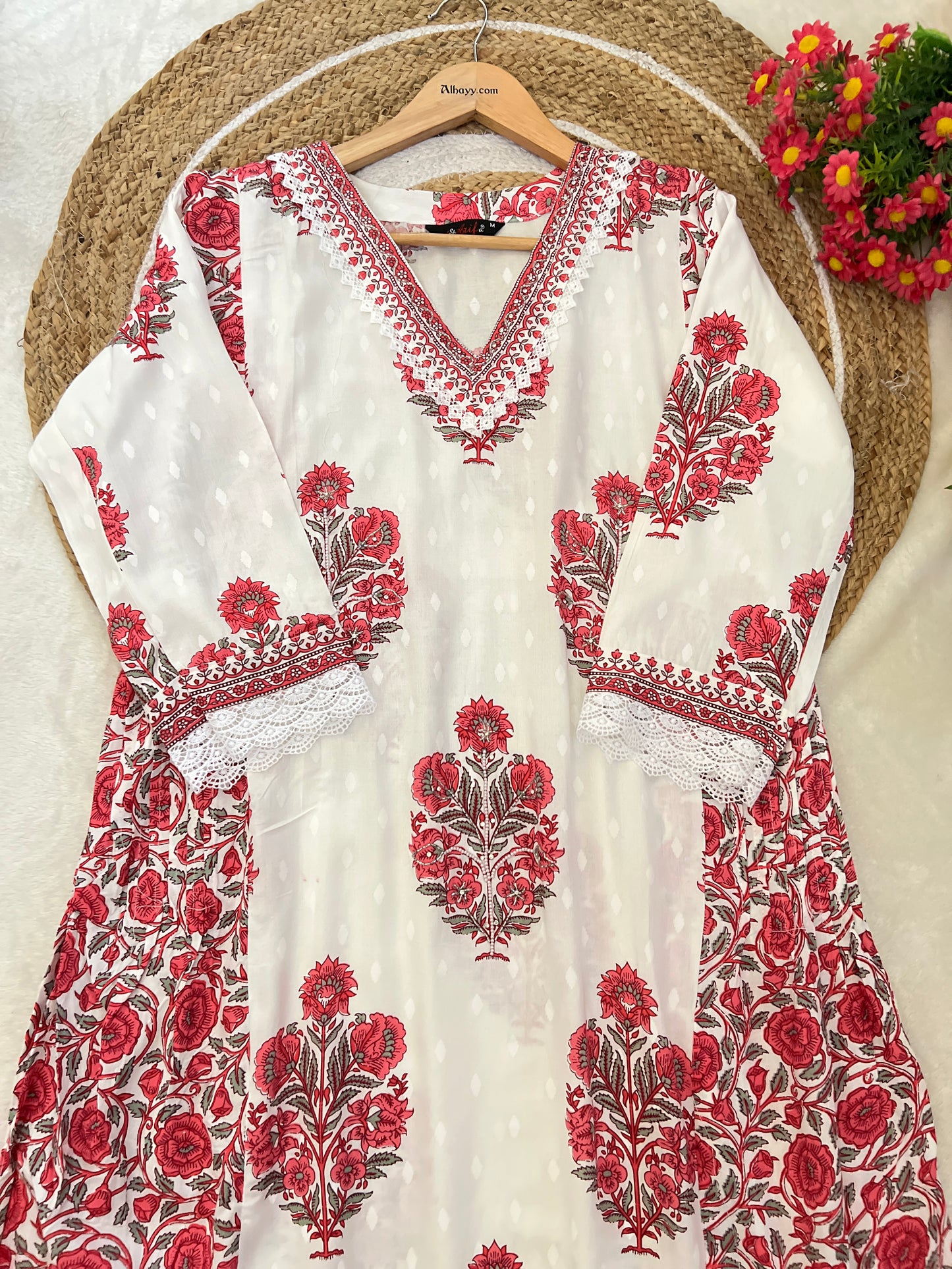 Beautiful dress in cotton rayon material soft cotton