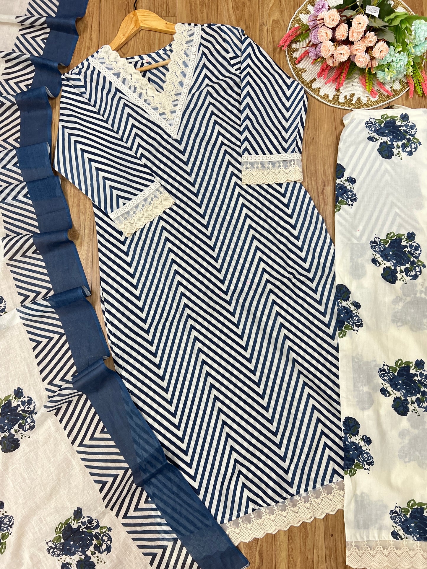 Premium Cotton suit set (CBRP700) 5 AED Discount on prepaid order