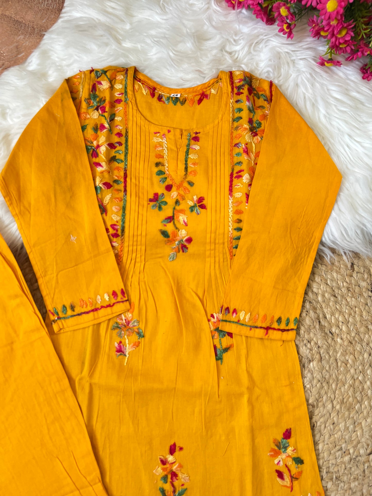 Kids chikankari in cotton