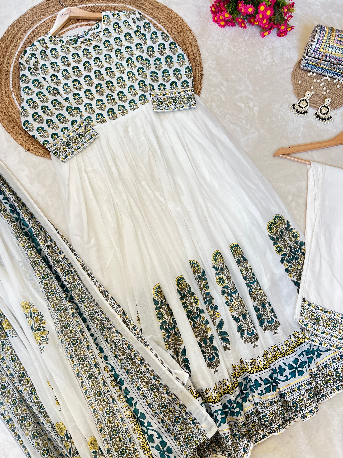 Premium cotton frock set