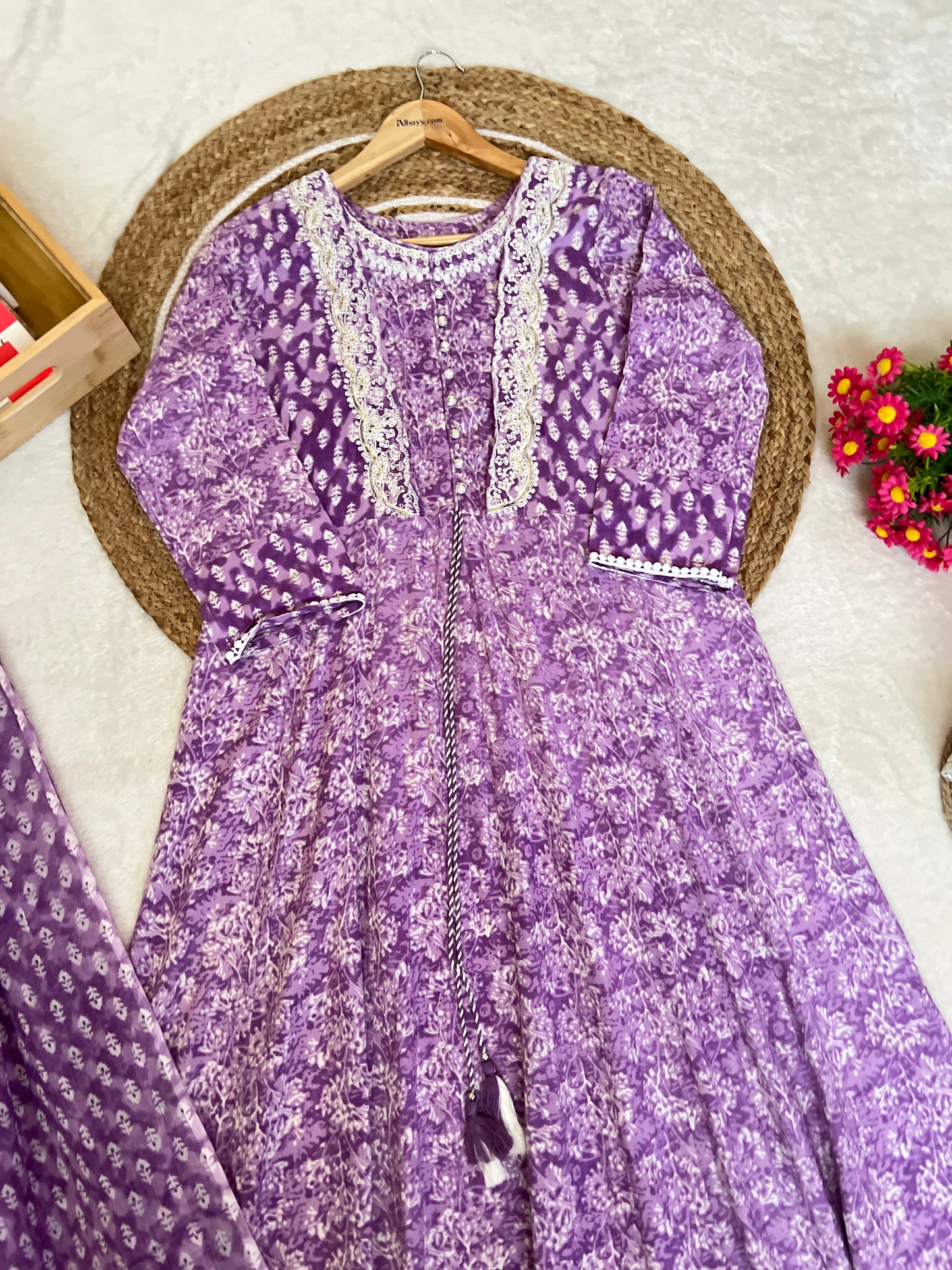 Beautiful cotton rayon material dress
