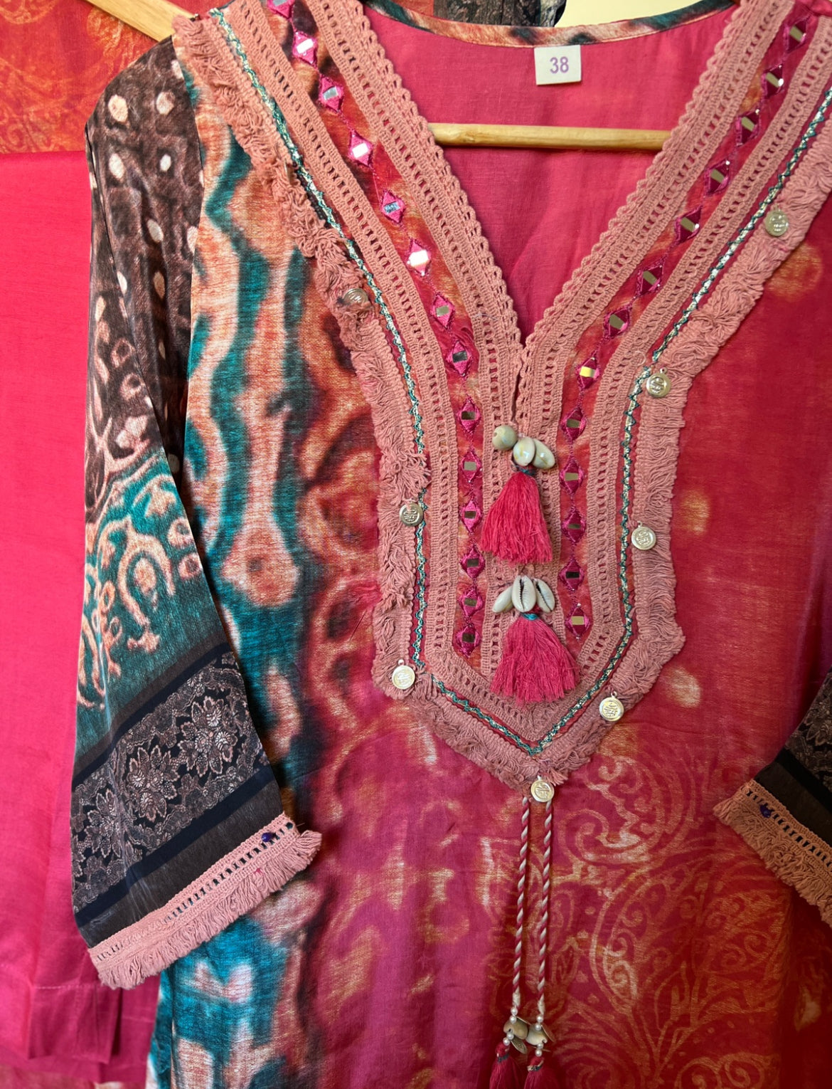 Beautiful dress in silk material