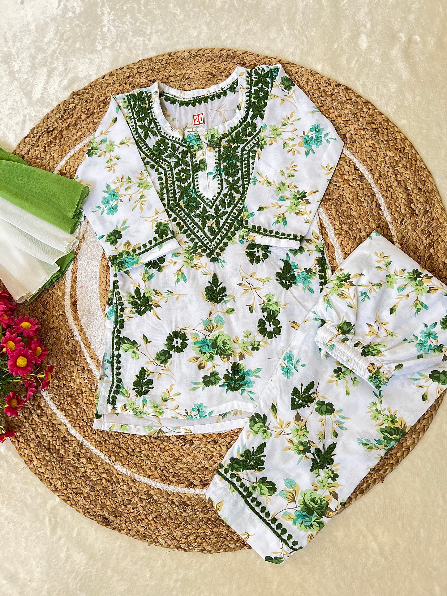 Kids chikankari dresses