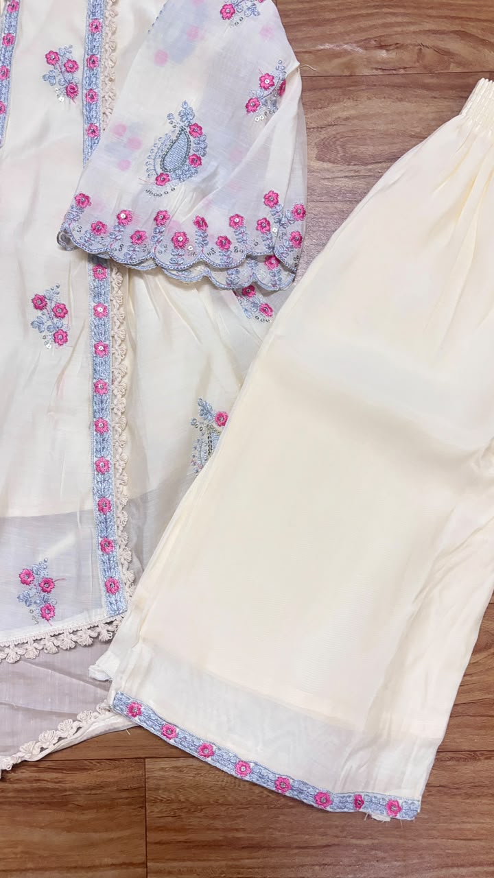 Kids wear full embroidery