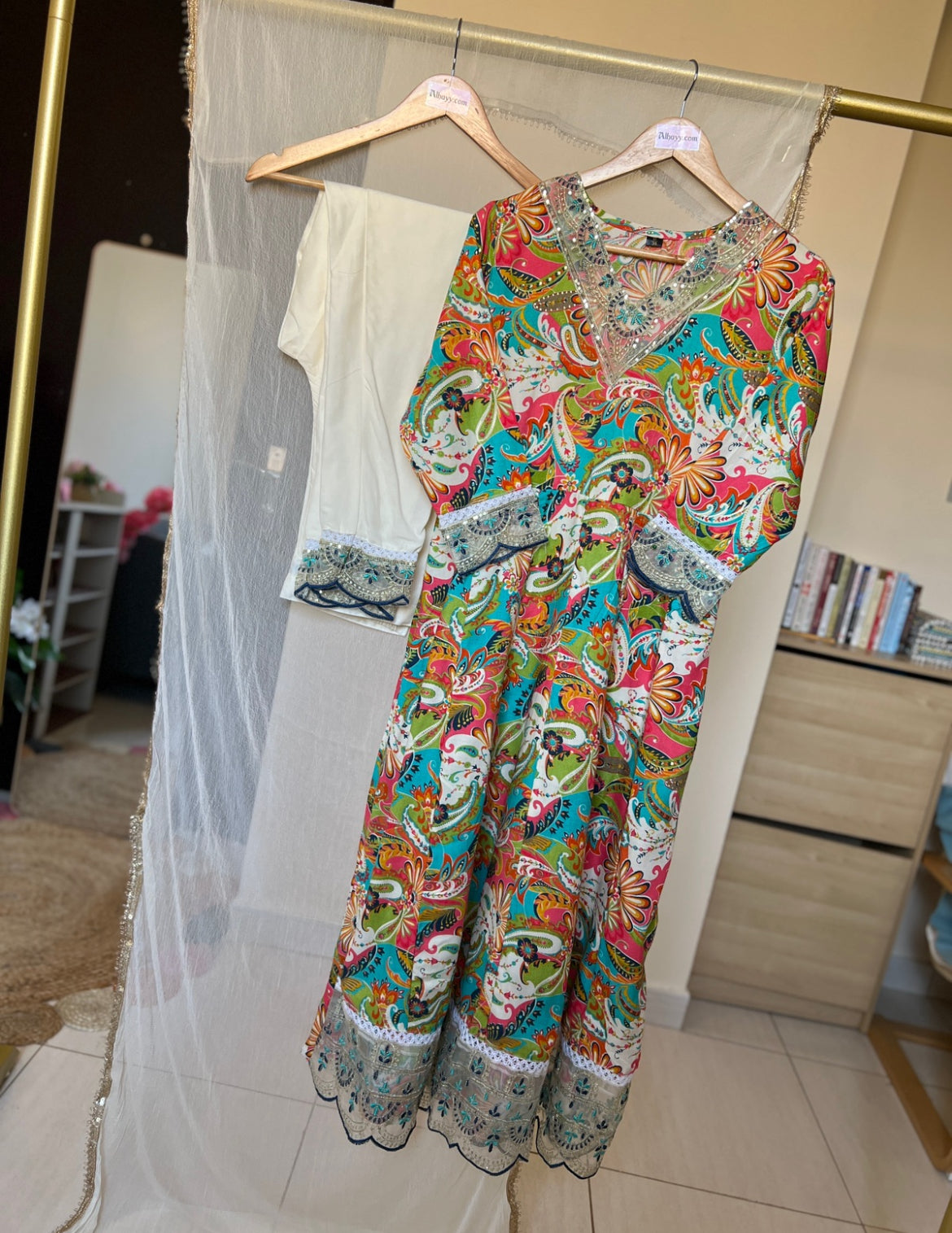 Premium rayon anarkali set