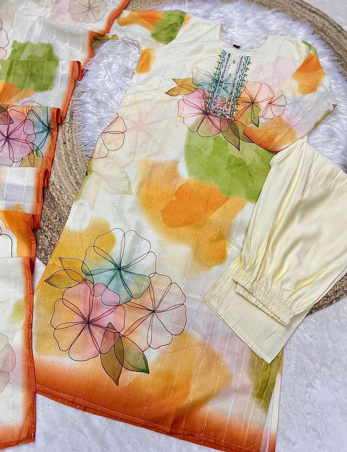 Beautiful dress in poly cotton material