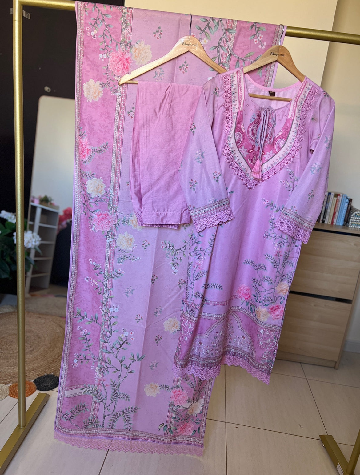 Premium dress in cotton silk