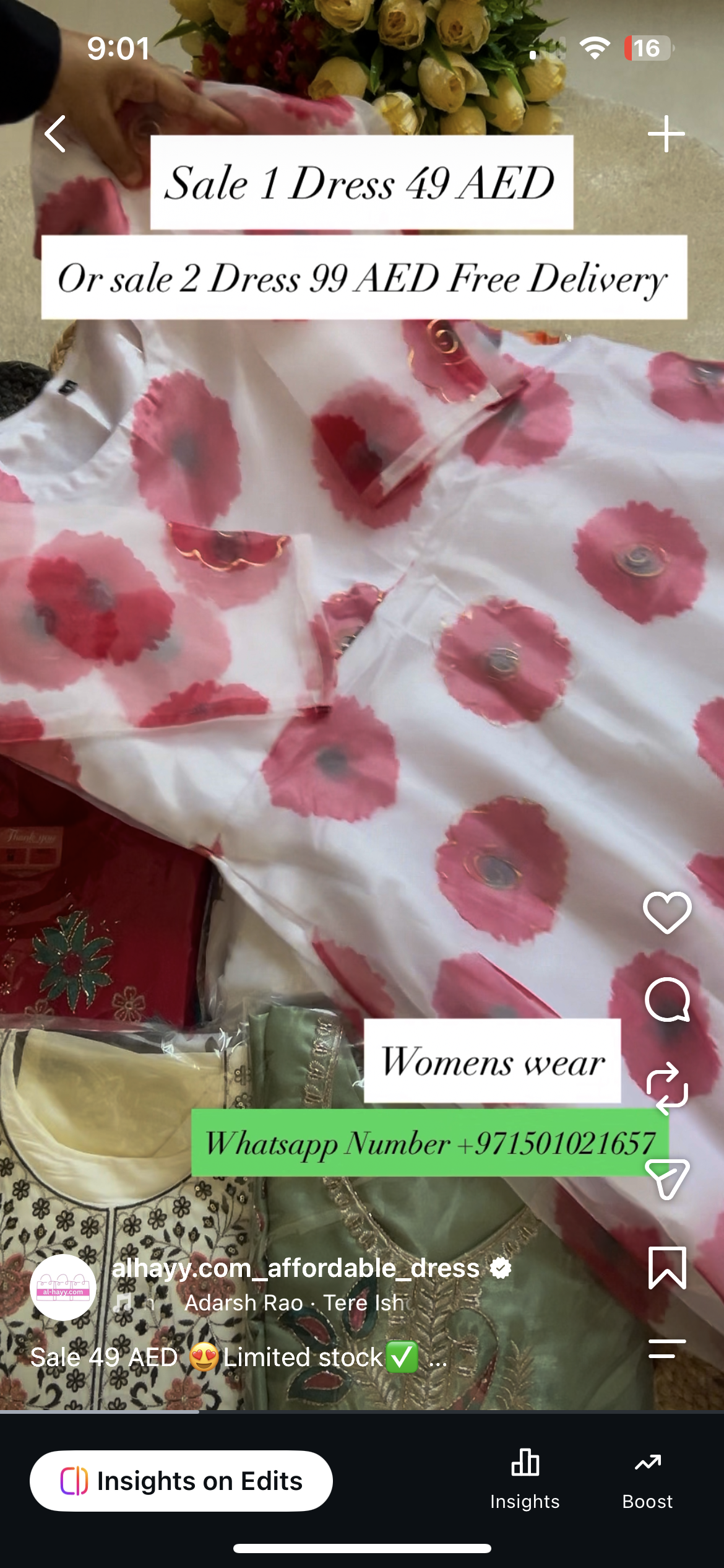 Organza frock