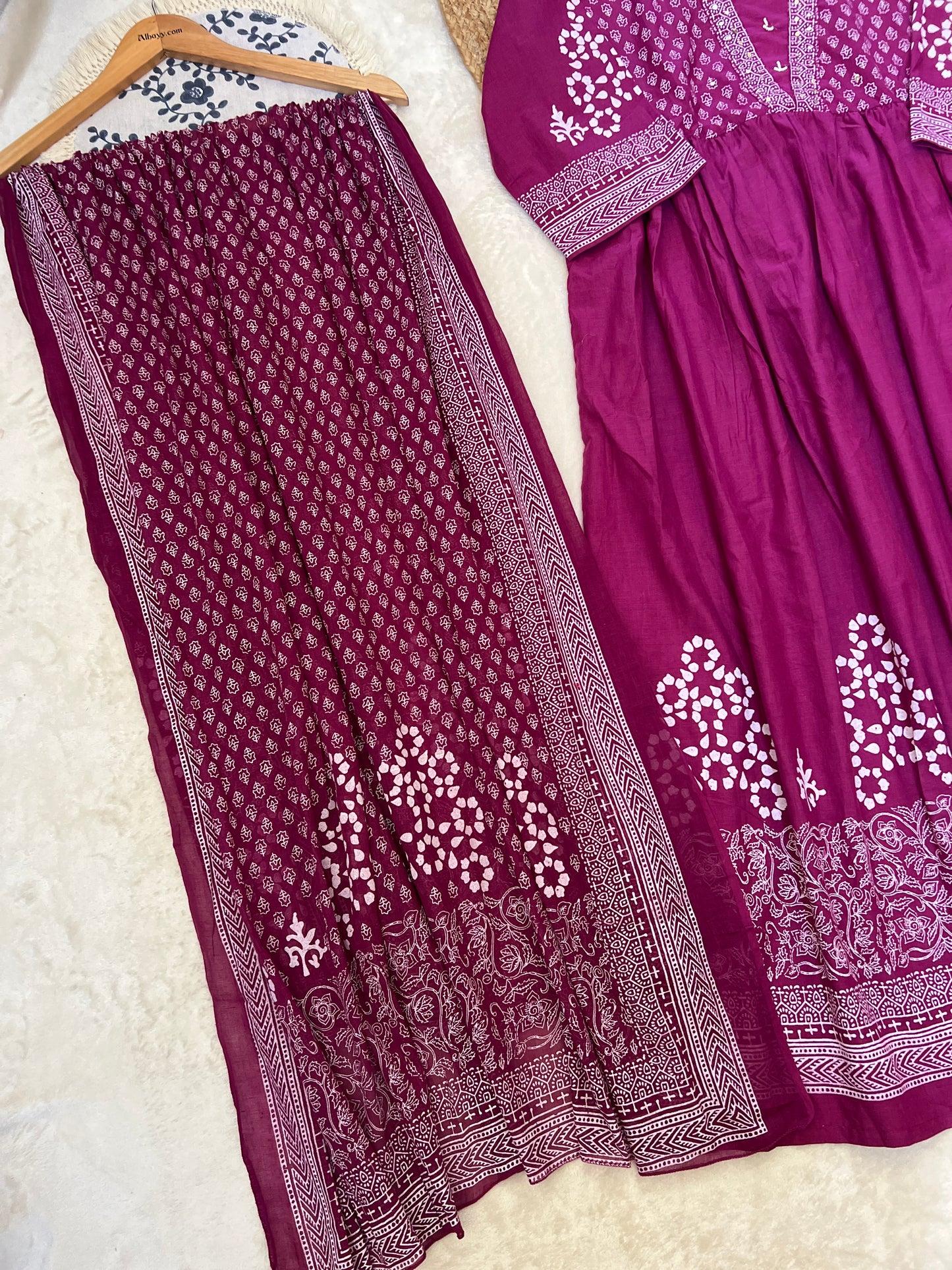 Beautiful cotton frock set