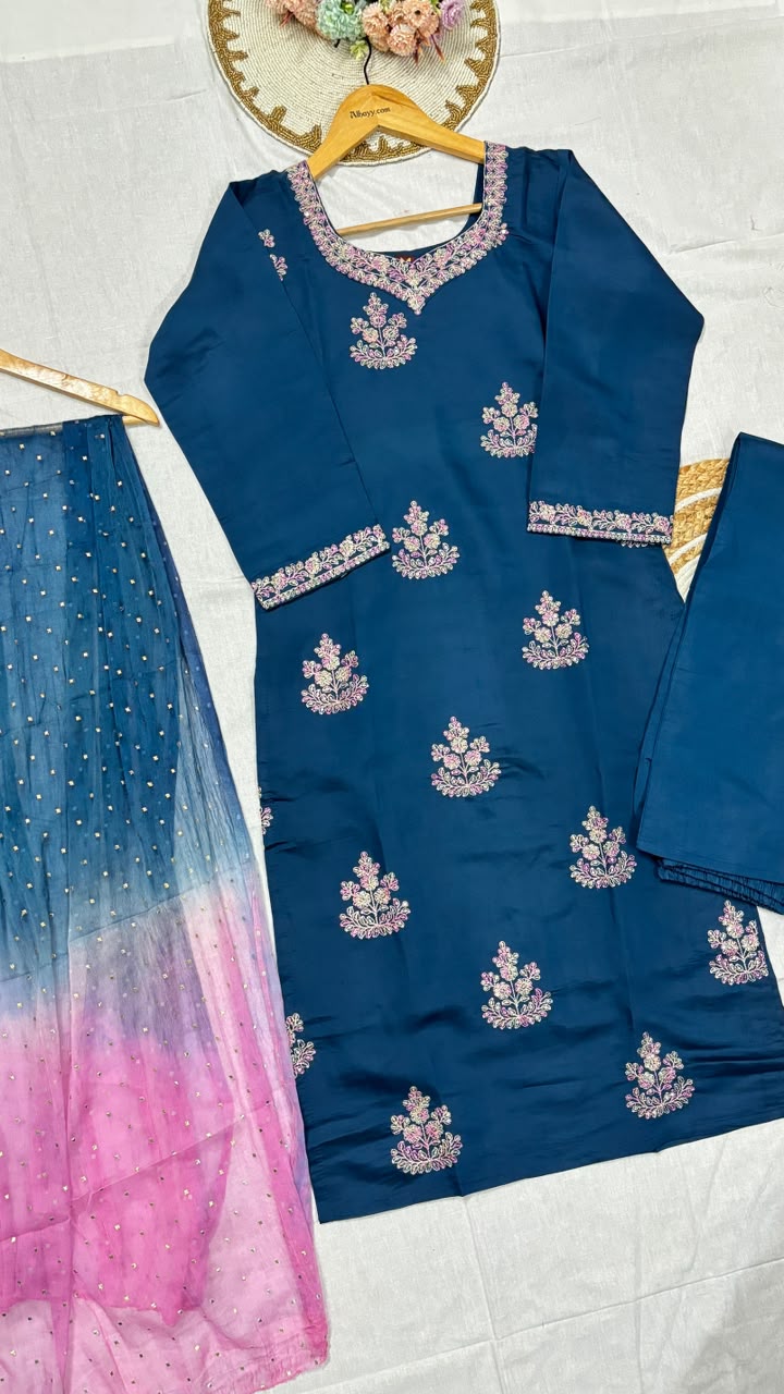 Suit set silk
