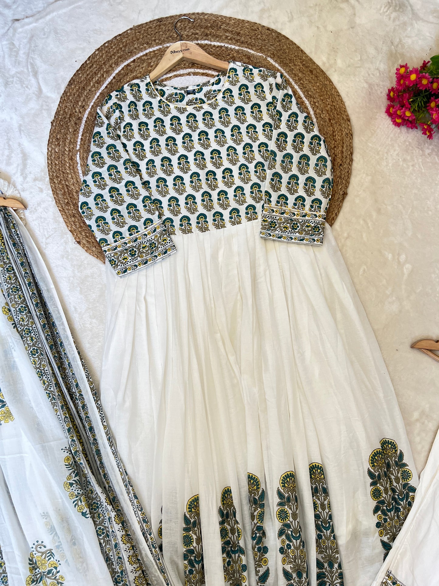 Premium cotton frock set