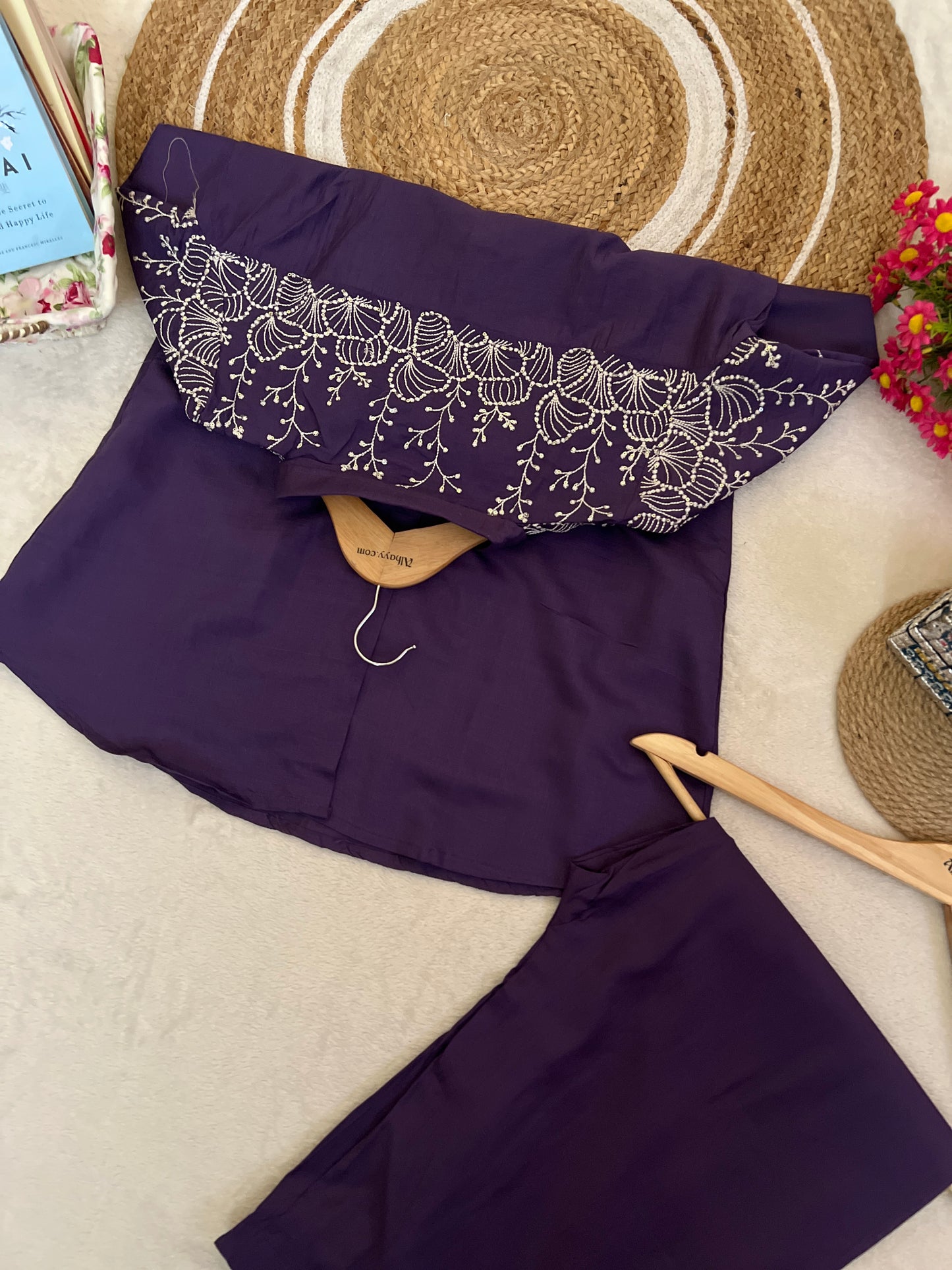Cord set with fulll embroidery and sequins work