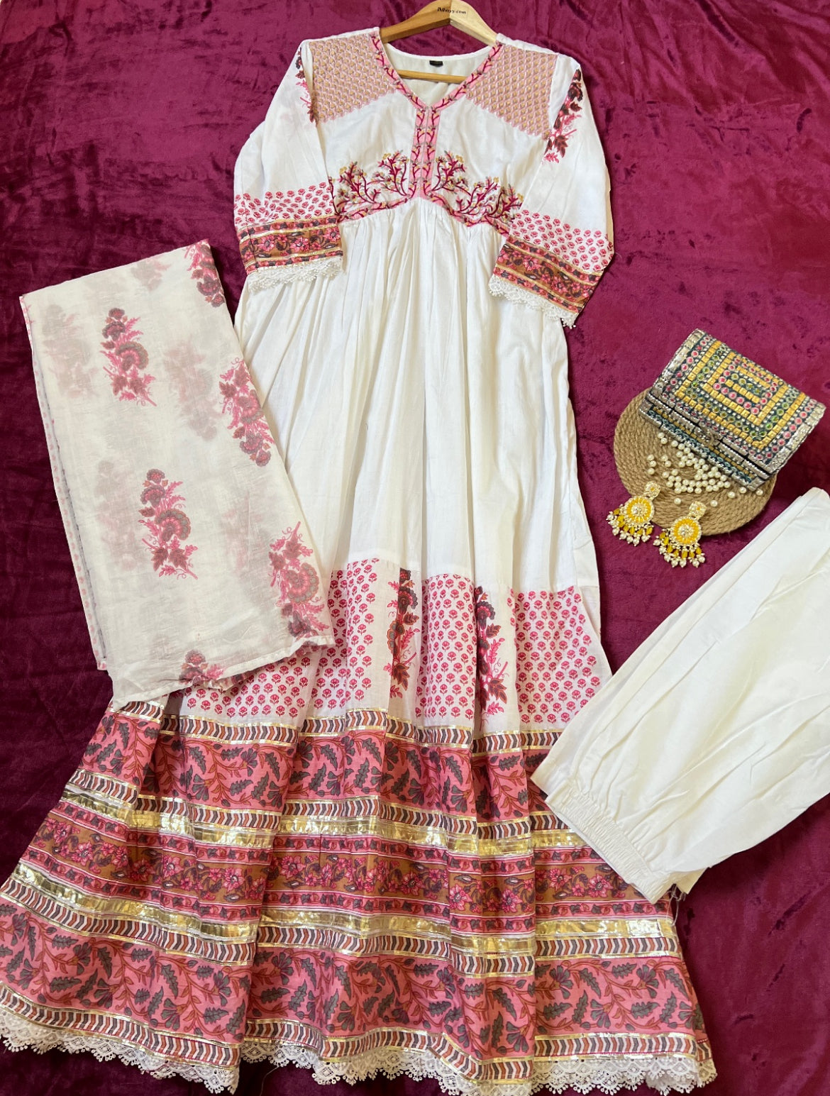 Cotton frock set