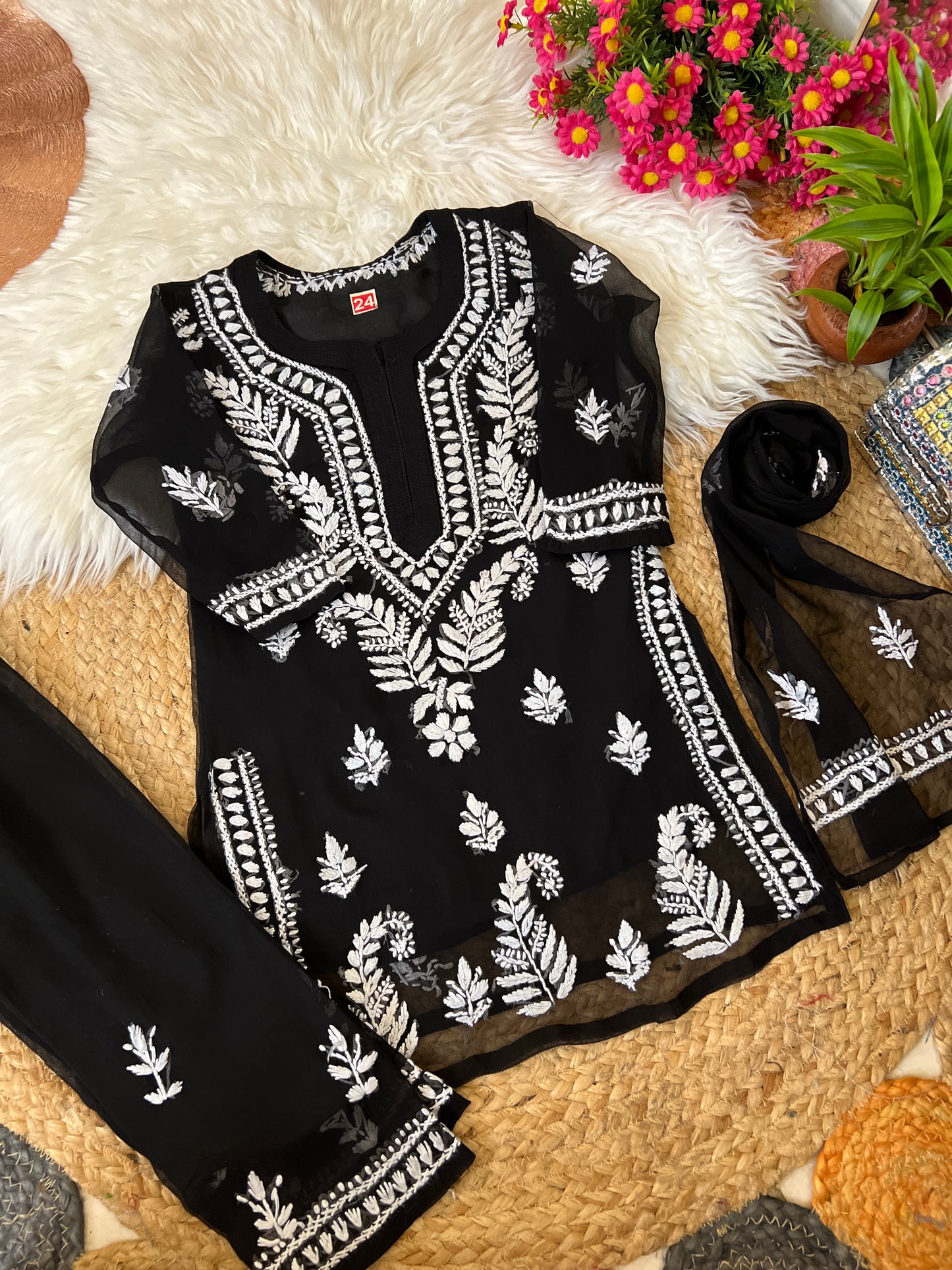 Kids chikankari