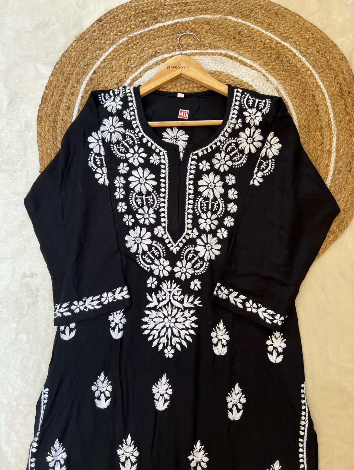 Beautiful Black and White Chikankari Dress