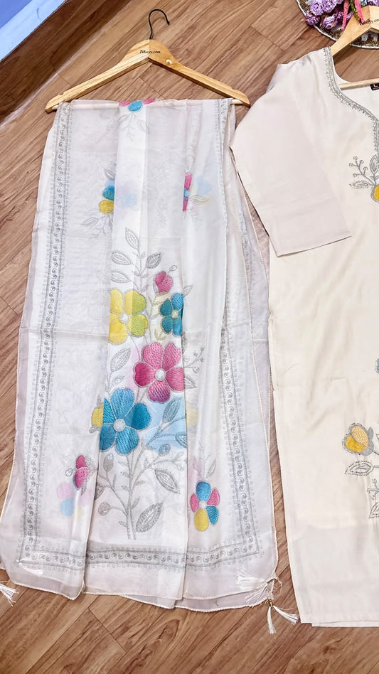 Silk suit set