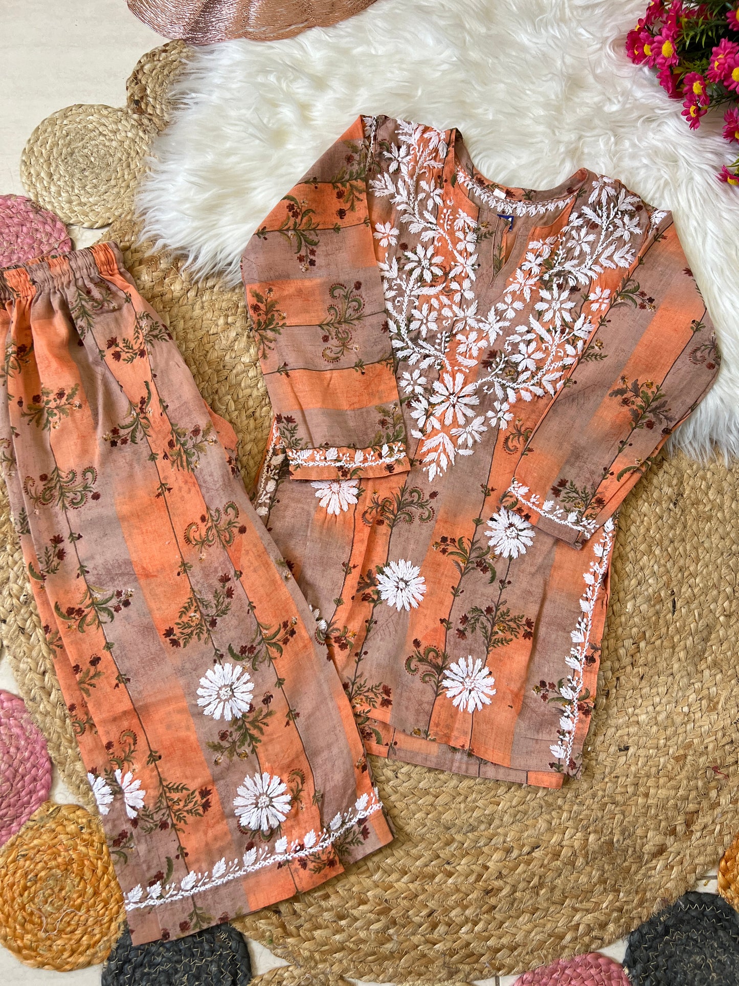 Kids chikankari