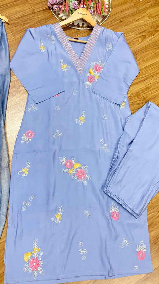 Silk suit set