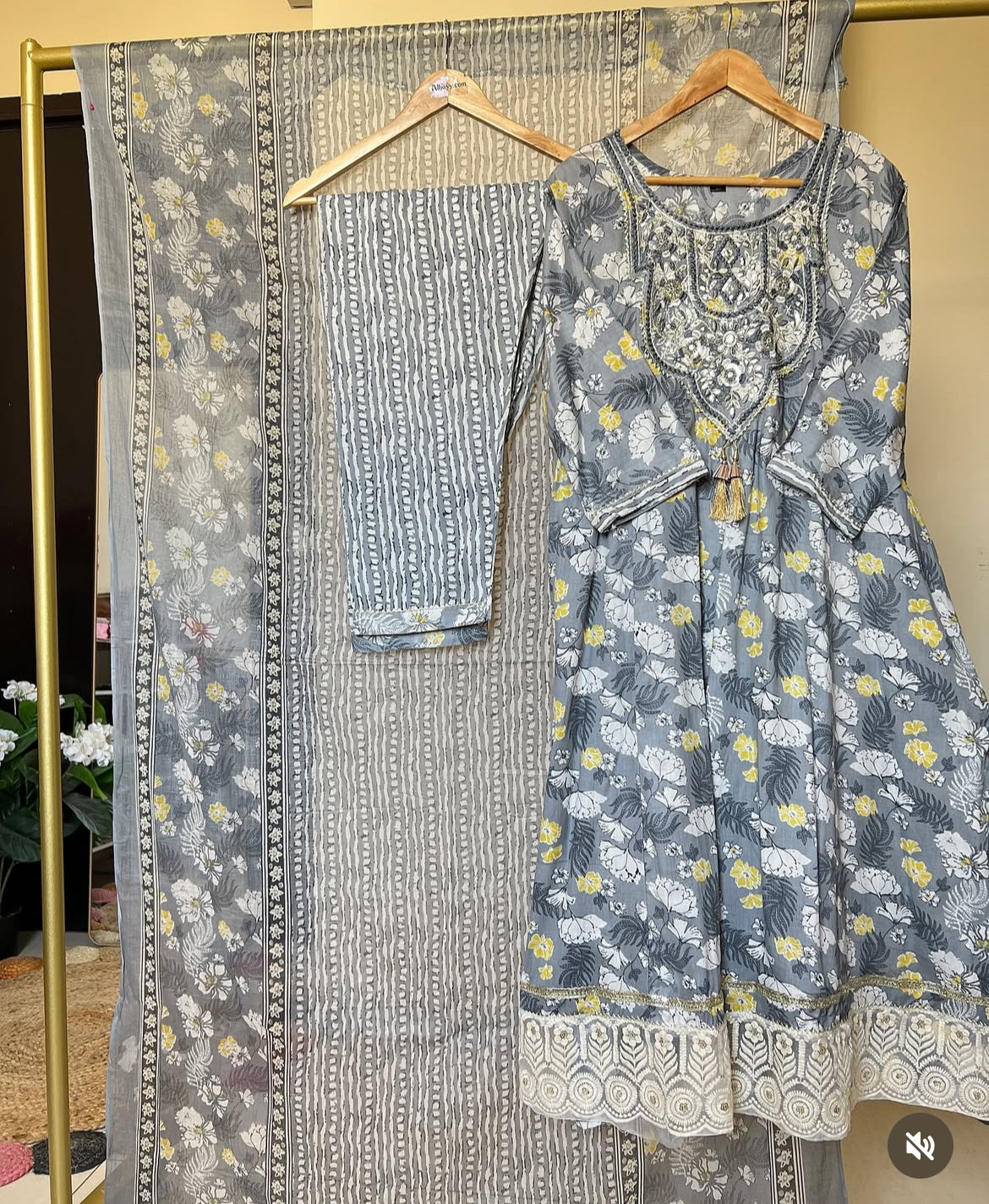 Plus size frock cotton rayon material