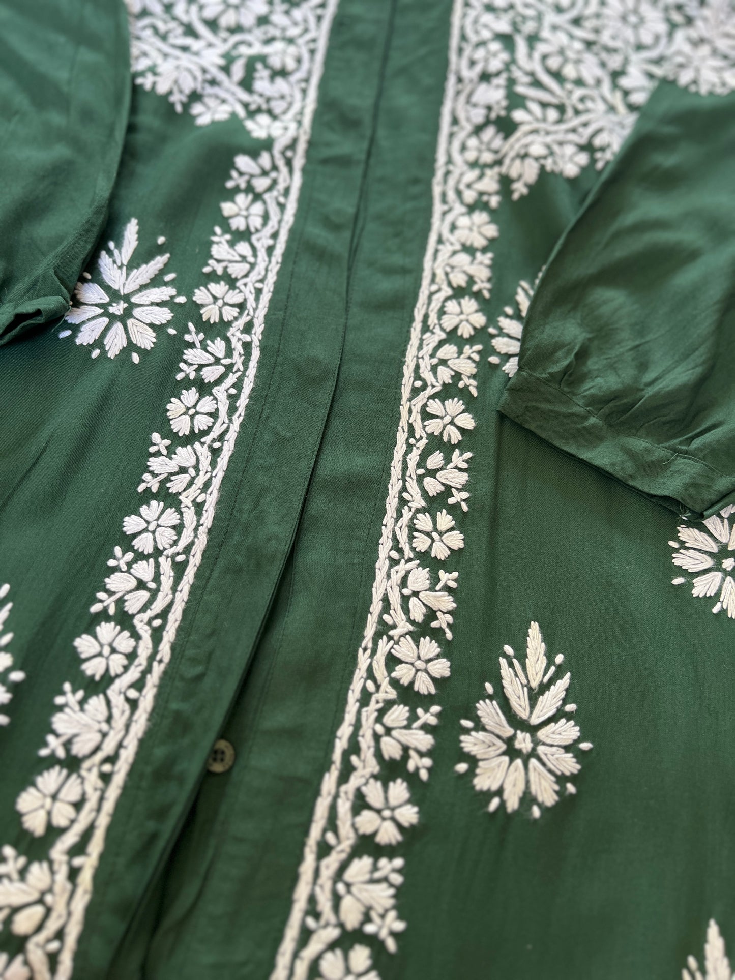 Chikankari dress jacket type