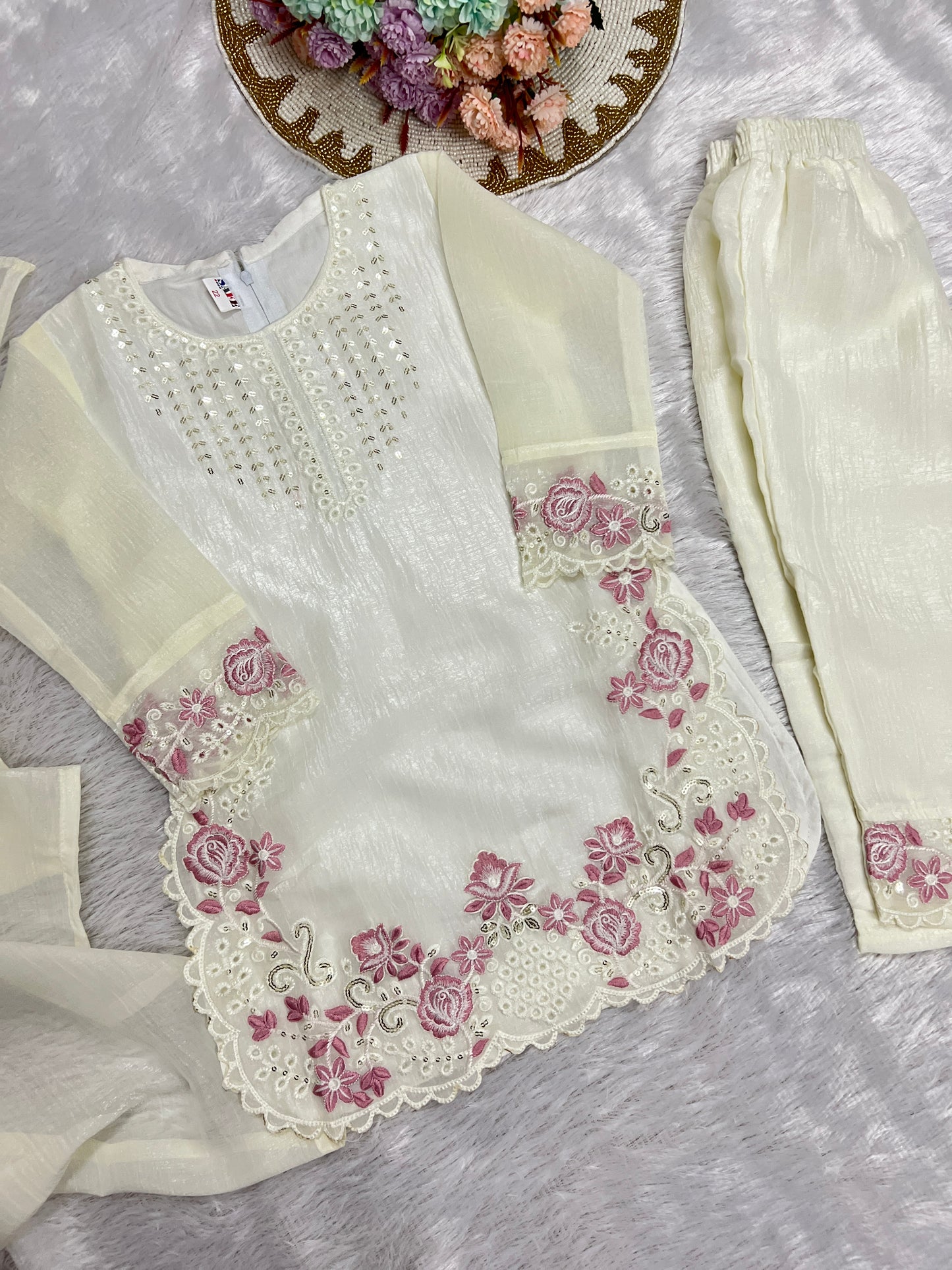 Premium kids white dress CBRP 500