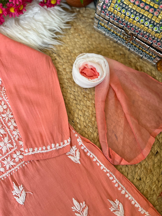 Kids Chikankari in soft cotton