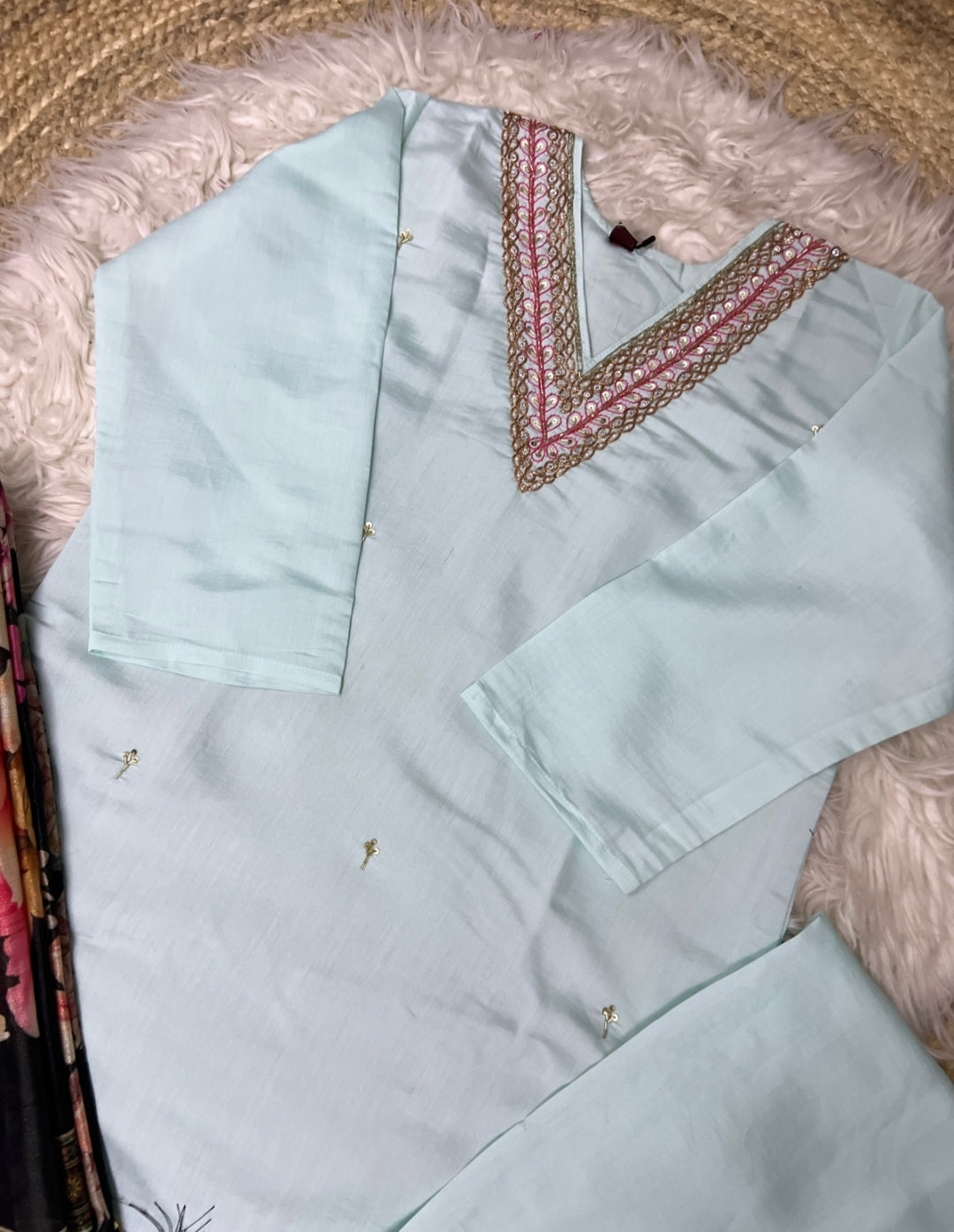 Beautiful Silk Material Dress