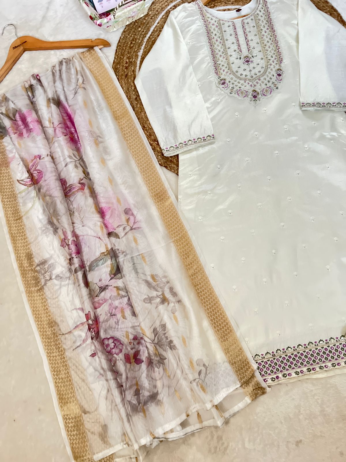 Premium roman silk dress