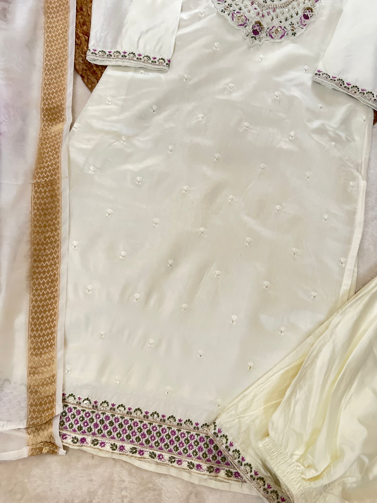 Premium roman silk dress