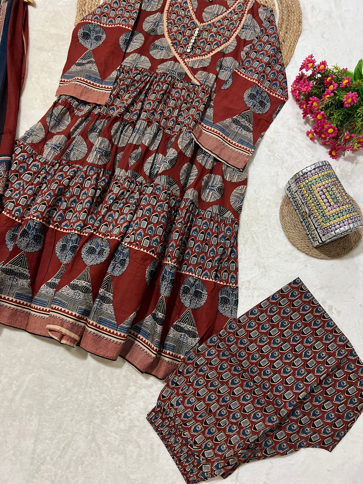 1017-Beautiful cotton dress